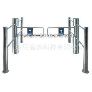防撞关电感应闸 自动回弹 商超单向通道不锈摆砸 NGM护栏圆柱摆闸