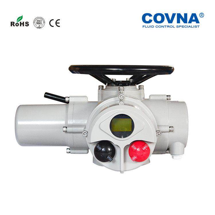 科威纳COVNA调节一体多回转电动执行器 调节型电动头 带手轮