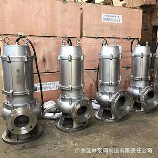 11化工耐腐蚀潜污泵 304316316L不锈钢潜污泵150WQ180