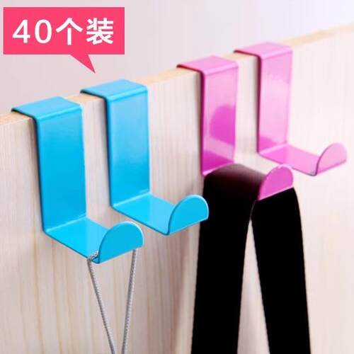 Wholesale Creative No-Drill Iron Art Door Back Hooks, Over-t