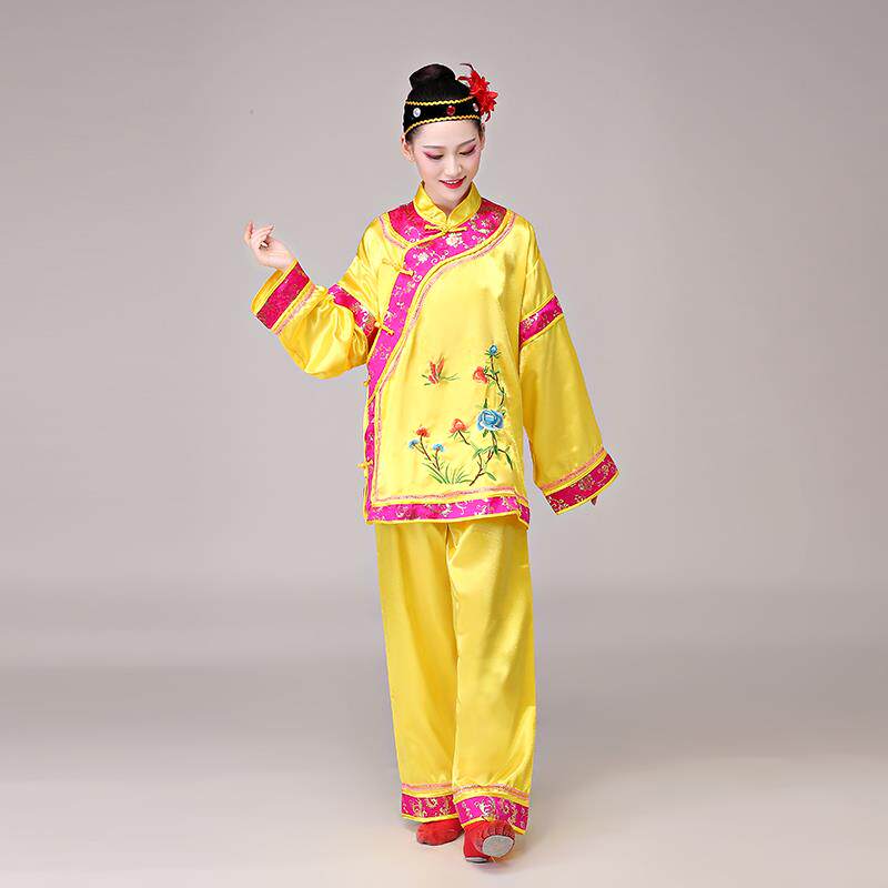 正品媒服装太太秧歌老服地主婆戏剧演出服老年广场舞蹈婆戏服老婆