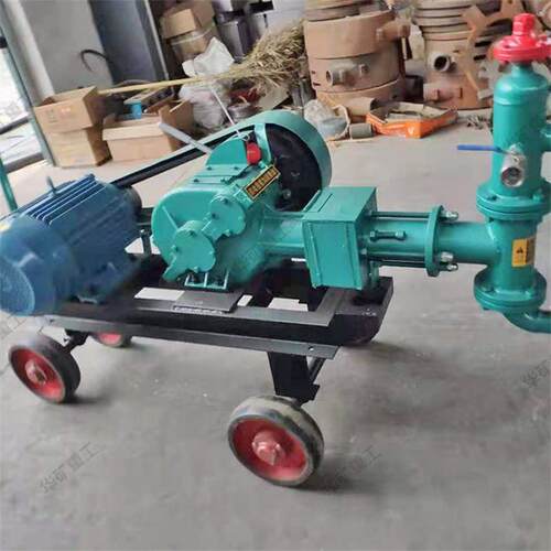 BW150型注浆泵 三缸单作用往复活塞泵 防爆电动卧式高压注浆机