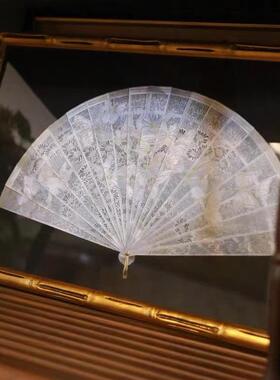 法式宫廷中国风厅古典洋扇子装饰关画新中YSI式复古玄餐挂画卧西