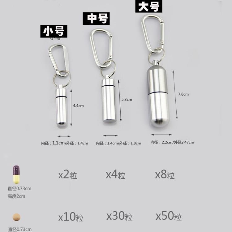 。外出可挂小药盒盒子随身钥匙扣可爱迷你小