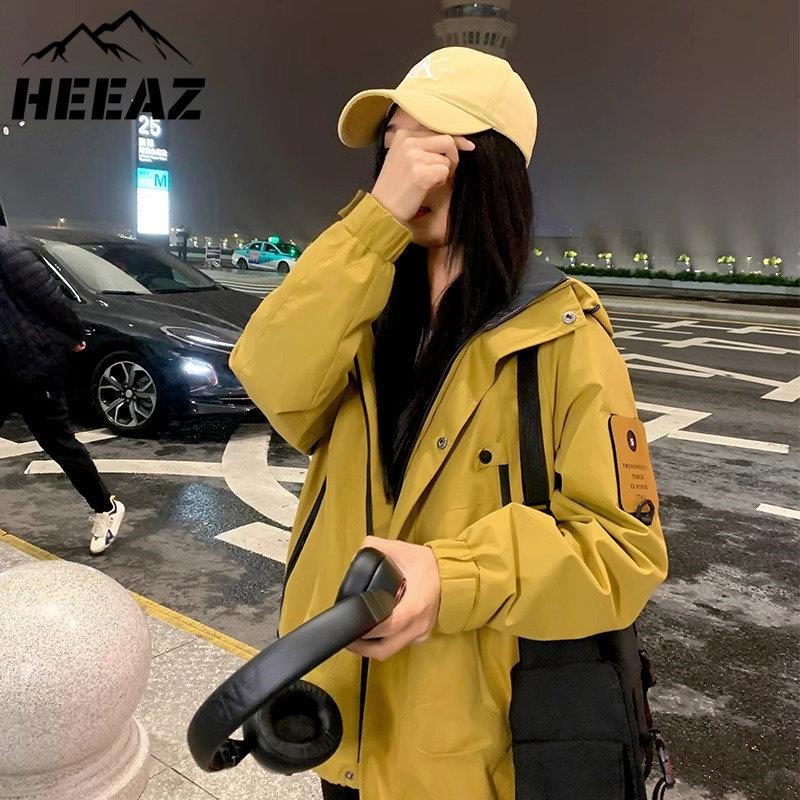 HEEAZ法国 旅行户外三合一情侣冲锋衣2025春秋防风防水登山服外套