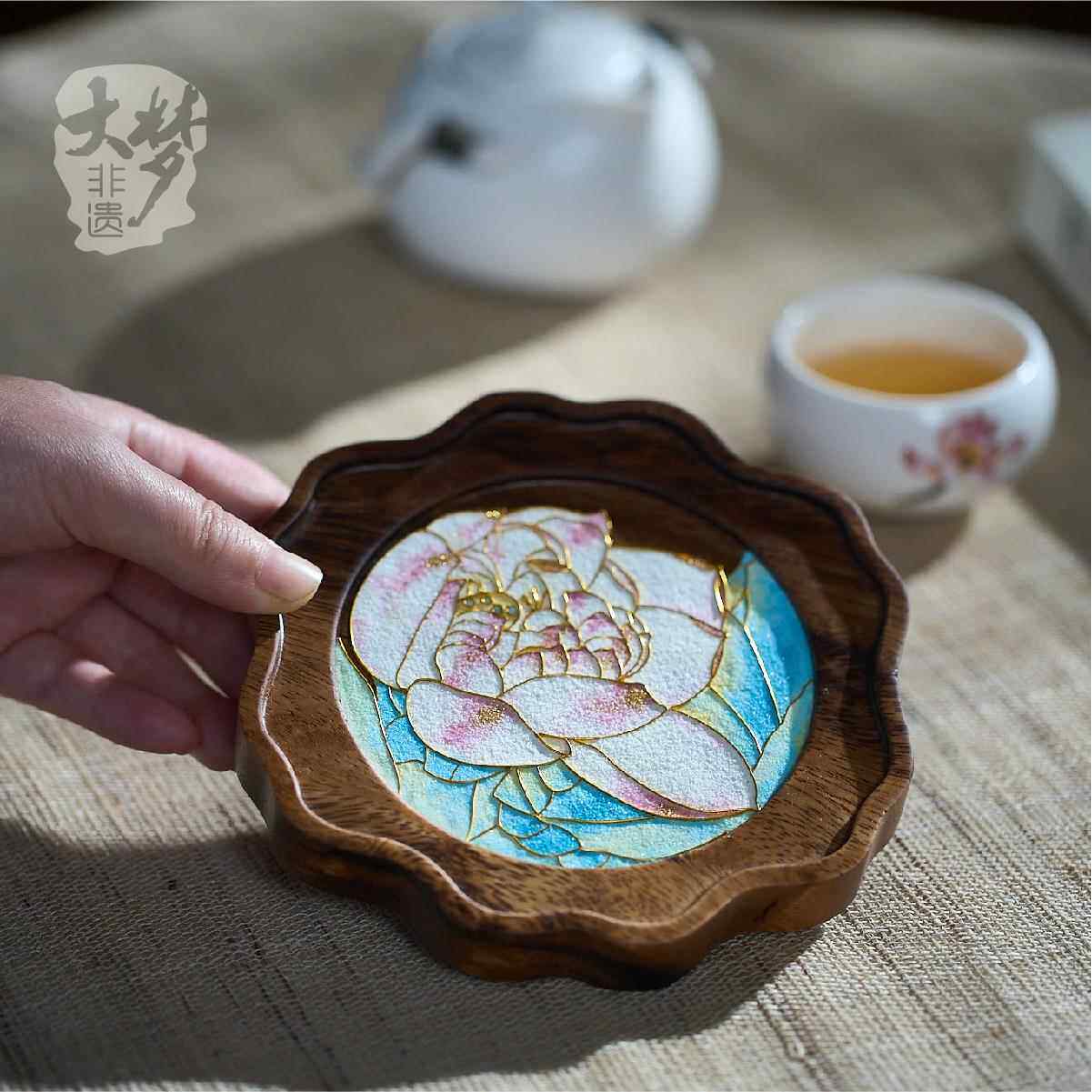 大梦非遗掐丝珐琅葫芦茶盘手工DIY材料包全套釉料景泰蓝团建礼品