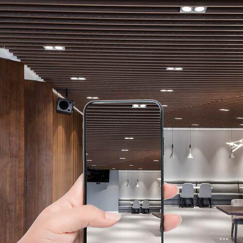 方通射灯吊顶led灯方形方通双头明装格栅筒灯射灯cob商用斗胆灯