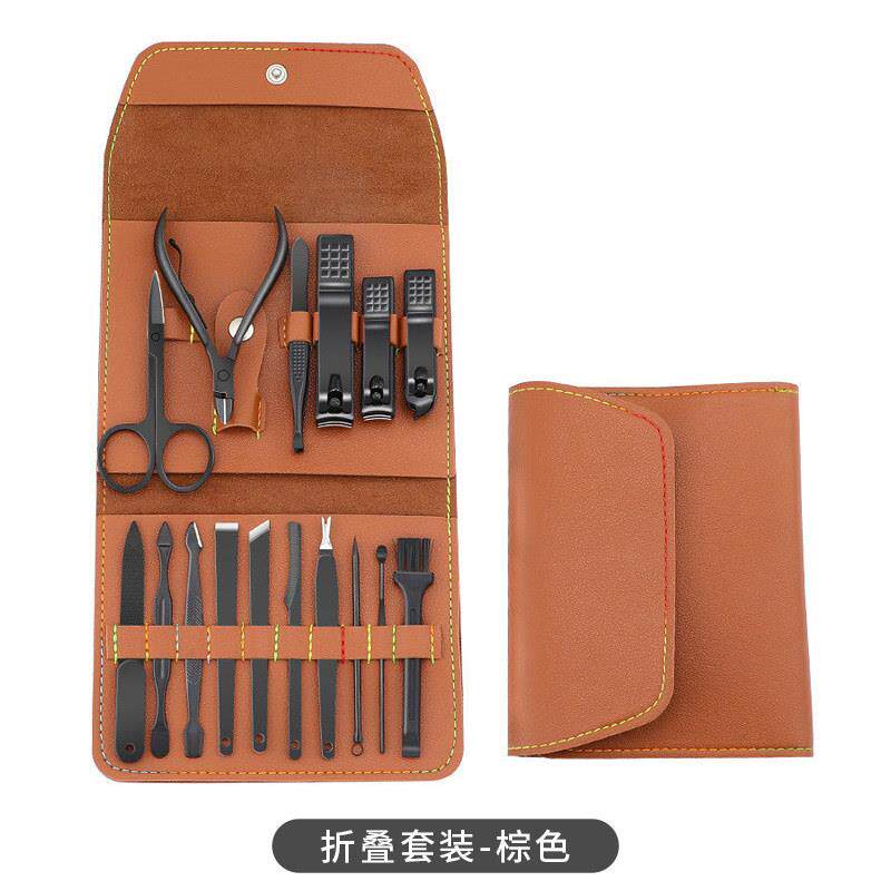正品工指甲刀套组原指甲钳修刀具搓脚脚板去死皮磨脚装神器家用指