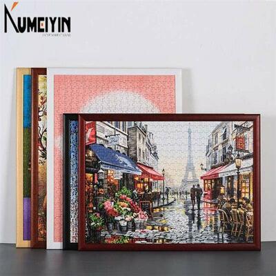 Solid wood puzzle frame 500 pieces 1000 pieces picture fram