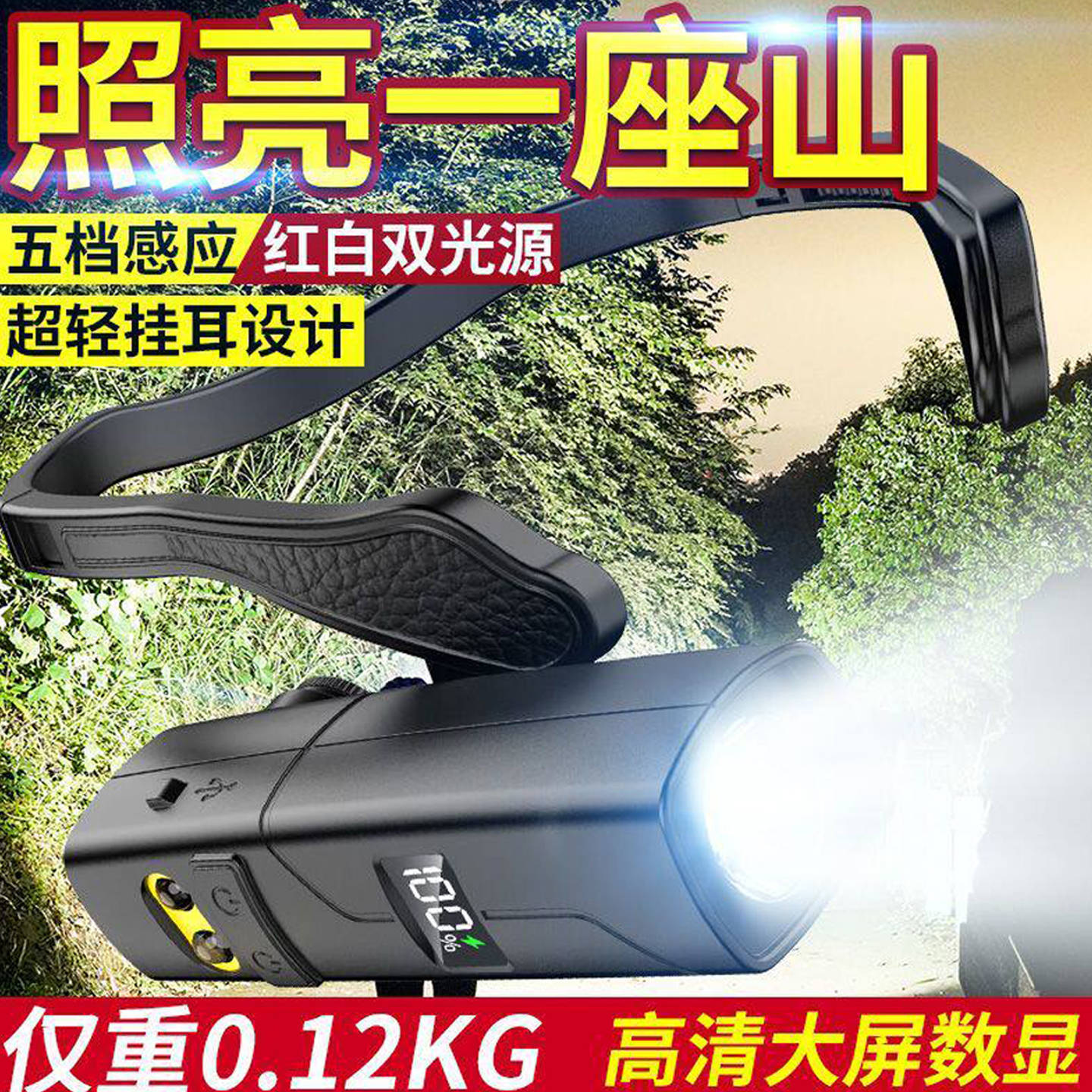 头灯强光充电感应其他垂钓用品
