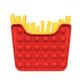 fries Hamburger Pop toy玩具 2pc汉堡包薯条popit Fidget set