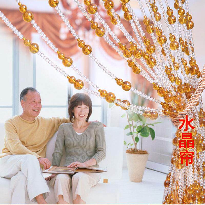 断家居格局不懂勿动水晶隔帘卧室客厅卫间门葫芦生免打孔UHZ帘珠