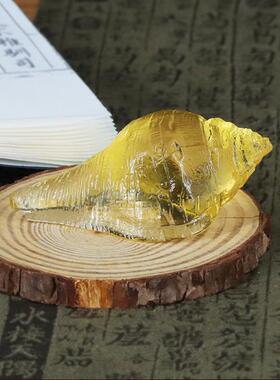 锋明古法琉璃妙音法螺居家神台佛堂桌面供奉工艺品八供法器摆件