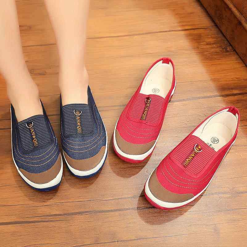 牛筋底女鞋2026新款平底田地休闲单鞋中老年干活劳作布鞋,女鞋,帆布鞋,淘宝优惠券,粉丝福利购,淘宝优惠卷