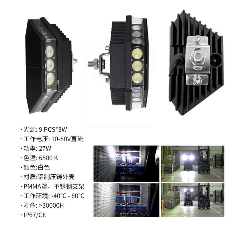 越野led大灯农用机60w照照明灯叉车源头行驶灯灯 挖车前机械工作