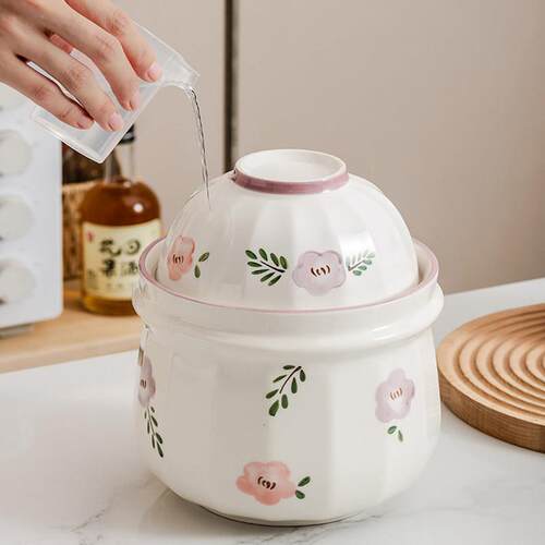 陶瓷泡菜坛子家用腌酸菜专用罐子密封内盖四川泡菜坛腌菜罐泡菜罐