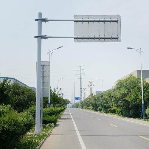 供应F标志杆交通标志牌杆F杆道路交通标志牌杆单立柱标识杆
