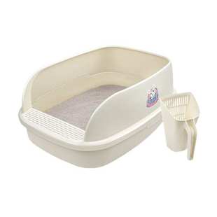 猫乐适猫砂盆半封闭式厕所小号幼猫隔臭防外溅超大号屎盆猫咪用品