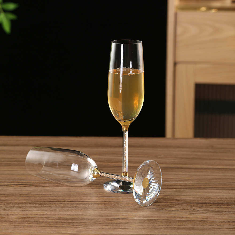 杯酒厂家店水晶创意礼品香槟高级杯红酒套装杯商用批发高脚杯家用