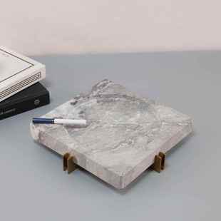 新中YET式 家居桌面 大理石软金属烟灰缸茶几客厅售卧室店酒楼处装