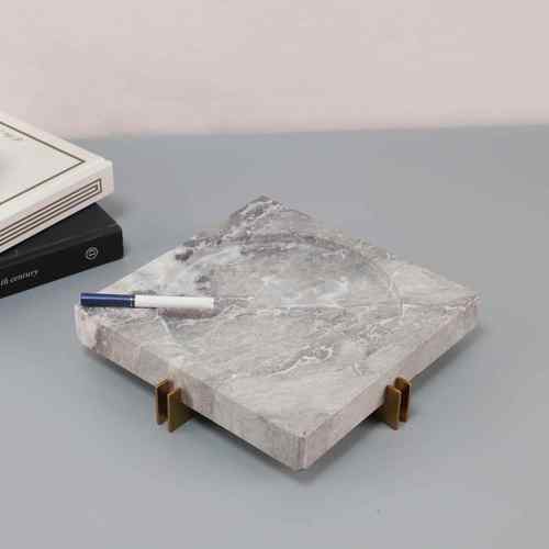 新中YET式大理石软金属烟灰缸茶几客厅售卧室店酒楼处装家居桌面