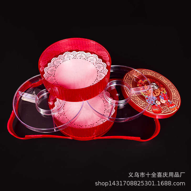 新结婚果盘双层手提篮红色塑料食盒加厚分格糕点篮饺子盒厂家批发,餐饮具,果盆/果盘/果篮,淘宝优惠券,粉丝福利购,淘宝优惠卷