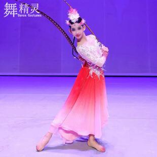 古典舞剧目玄凤舞蹈服飘逸中国风灵羽表演服装独舞练功艺考演出服