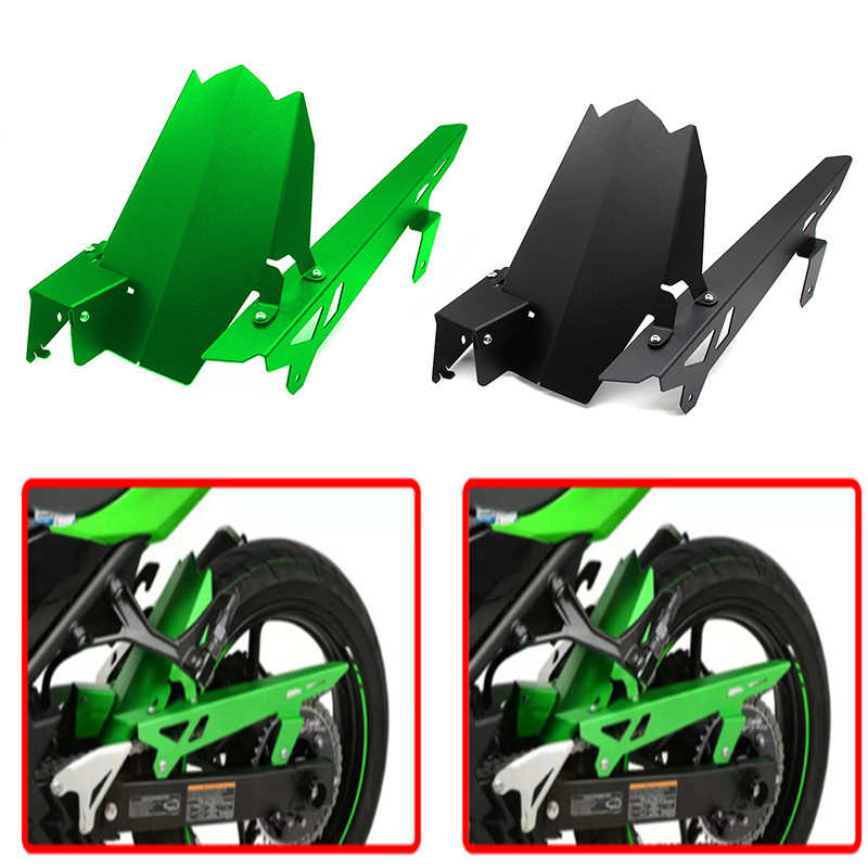 川崎忍者400 ninja400 Z400 改装后沙板后挡泥板带链条盖链盒罩