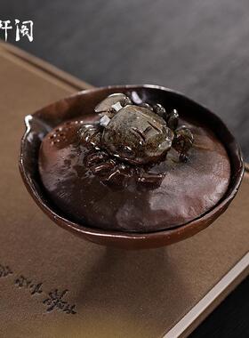 木阡阁创意小日式具茶壶手工柴烧陶瓷手抓茶壶泡器女茶性清BL002