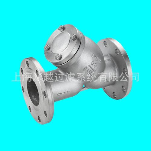 Y型过滤器管道前置过滤器不锈钢Y型法兰过滤器