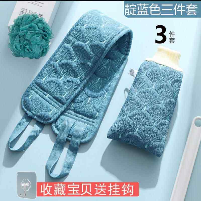 搓澡巾洗澡巾搓澡成人搓泥强力去污女新款拉背条粗砂搓背长条包邮