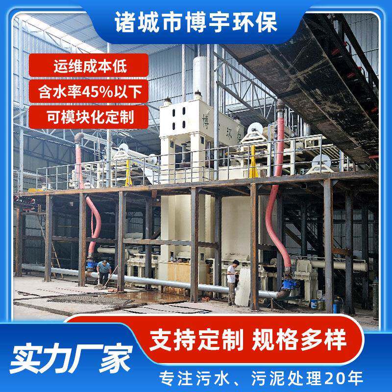 博宇污泥处理设备 立式超高压叠层压滤机 污水处理压泥机