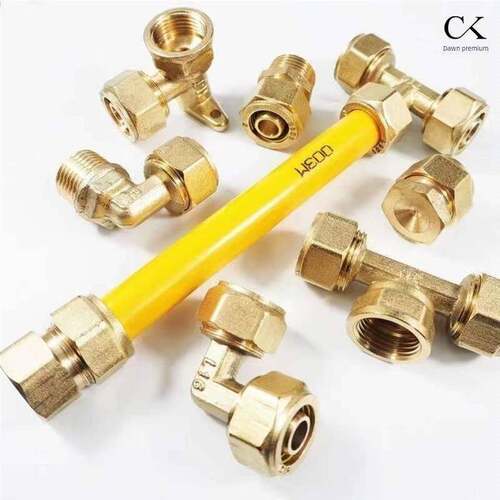 铝塑管铜接头 4分直接弯通三通 四分铜管件 太阳能热水器配件