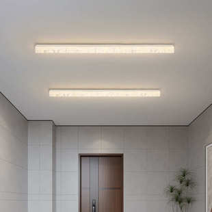 奢灯具长条吸顶灯简约简极新款 现代衣帽间中山轻 玄关阳台过道新款