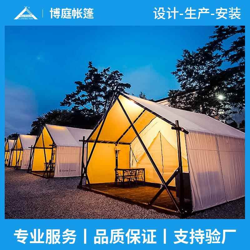 户外网红风野营野奢酒店度假村餐厅民宿帐篷防雨抗风营地帐篷