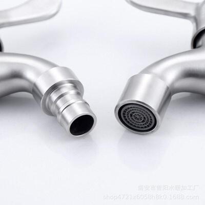 304 lengthened stainless steel washing machine faucet mop po
