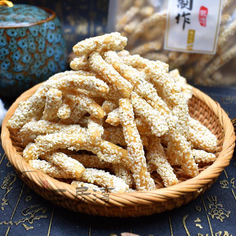 湖北天门特产芝麻条传统糕点老式手工零食年货点心芝麻棒芝麻酥脆