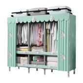 简易衣柜加粗加固布衣柜出租房家用卧室收纳结实耐用现代简约衣橱