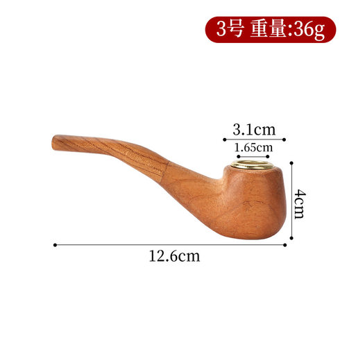 黑紫金属旱烟配件烟斗烟烟斗2026新款老式纹烟斗斗柄陶瓷木石通用