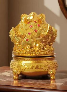 RHA八来财端招财金蟾摆件入方户玄关开业前台公室高乔迁开业装办