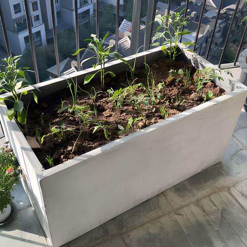 花盆长方形水泥花箱北欧风马槽形客厅阳台户外种菜镁泥花箱大绿植