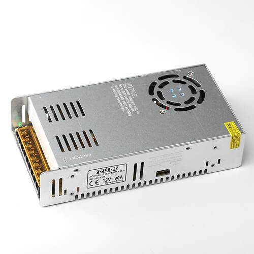 12V30A开关电源LED安防监控电源360W大功率3D打印机12V带温控风扇