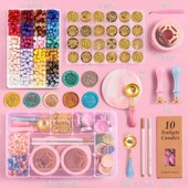 火漆印章套装 火漆印章章头火漆熔炉章头蜡烛贴纸手柄勺子火漆印章