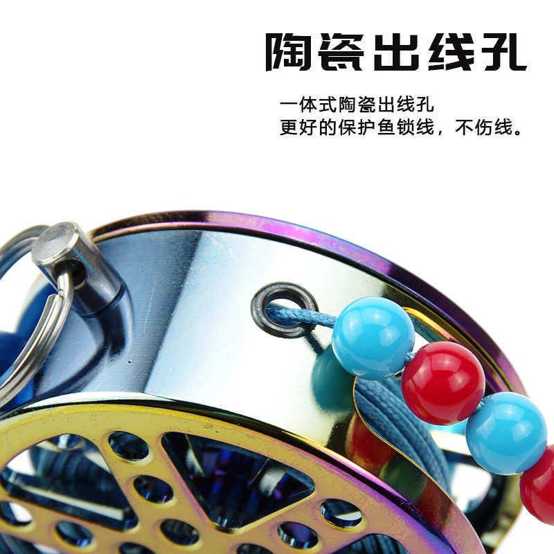 路亚鱼锁便携活鱼扣新款防锈日式伸缩带轮式活鱼锁扣不锈钢锁鱼器