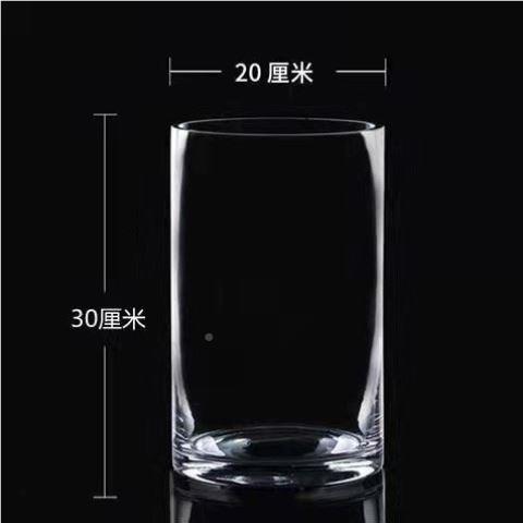 小红众酒店精致现代玻花水培植物璃花瓶桶网专用创意高YKF9345颜