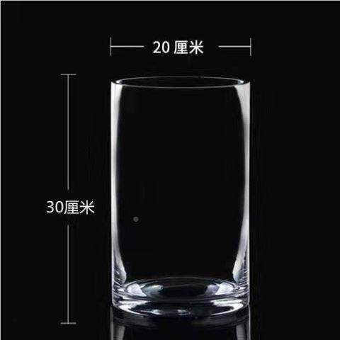 小红众酒店精致现代玻花水培植物璃花瓶桶网专用创意高YKF9345颜