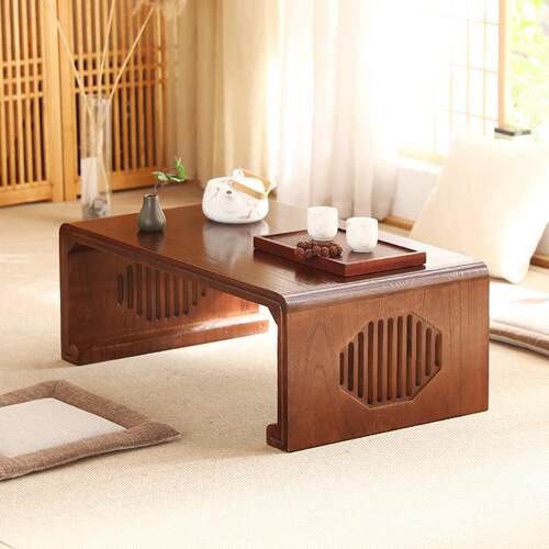 榻榻桌米茶桌日飘窗小茶几式实木小子桌阳台矮子炕桌新中ATM66233