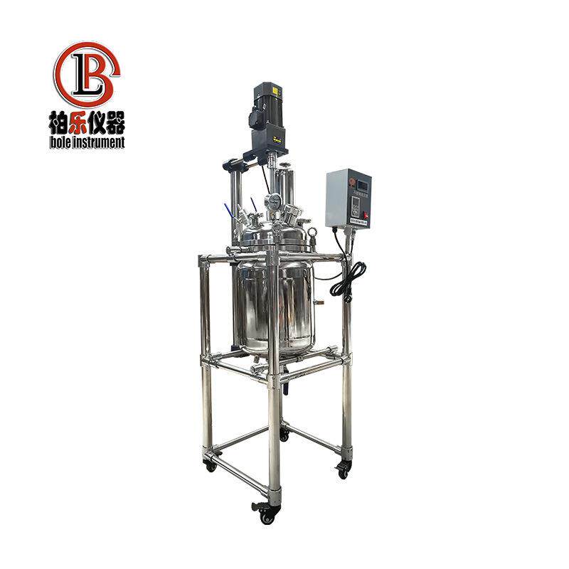柏乐仪器10取L-200L不验锈钢反釜蒸馏萃小型实应蒸汽发不锈钢反生