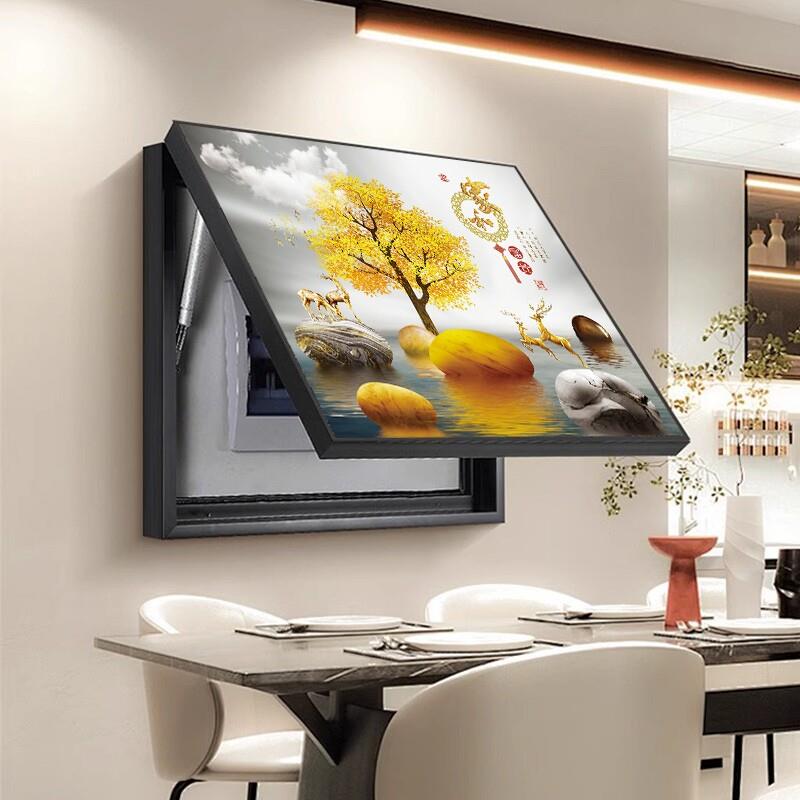 电表箱装饰画饭厅新款配电箱遮挡壁画开关电闸箱电表盒免打孔挂画
