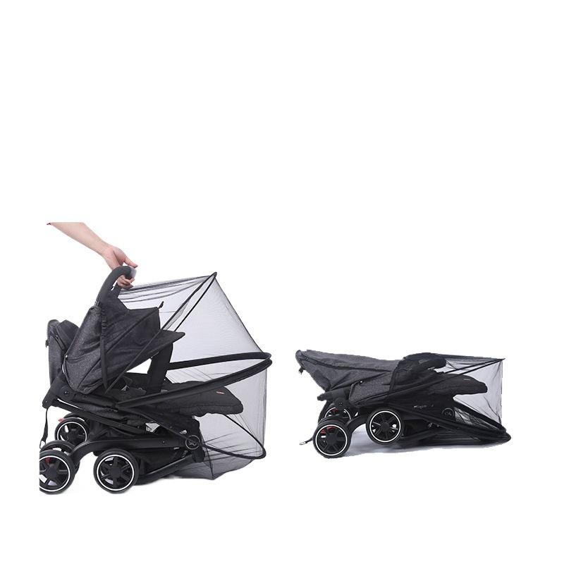 婴儿车蚊帐全罩式通用儿童手推车防蚊罩婴幼儿加密网纱bb伞车遮阳